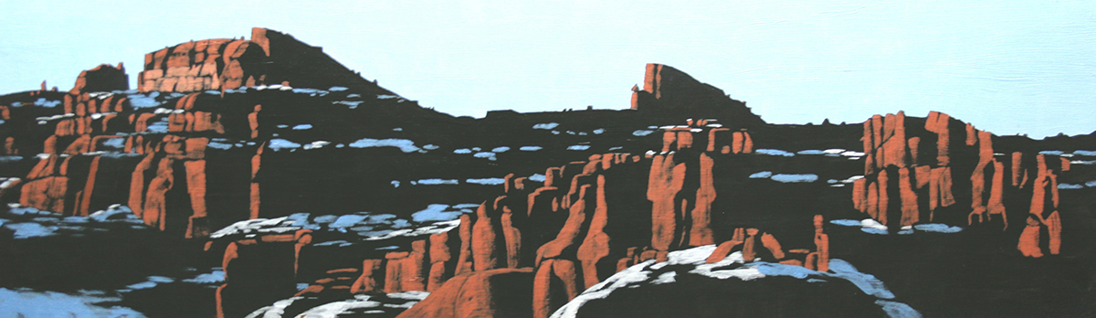 Moab Rim in Winter